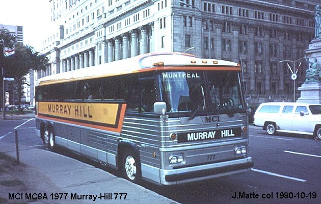 BUS/AUTOBUS: MCI MC 8 A 1977 Murray Hill