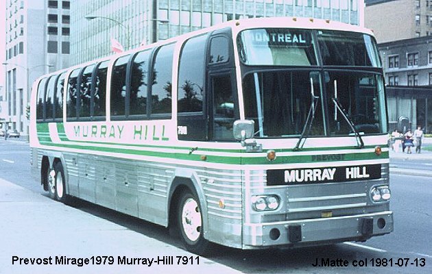 BUS/AUTOBUS: Prevost Le Mirage 1979 Murray Hill