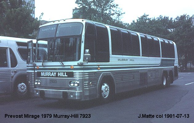 BUS/AUTOBUS: Prevost Le Mirage 1979 Murray Hill