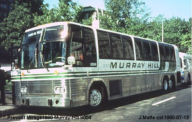 BUS/AUTOBUS: Prevost Le Mirage 1980 Murray Hill