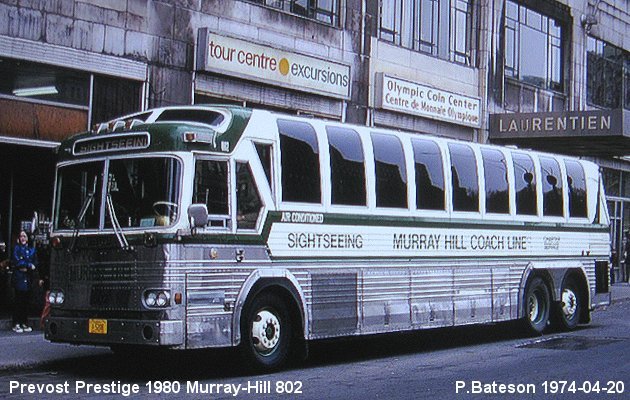 BUS/AUTOBUS: Prevost Prestige 1980 Murray-Hill
