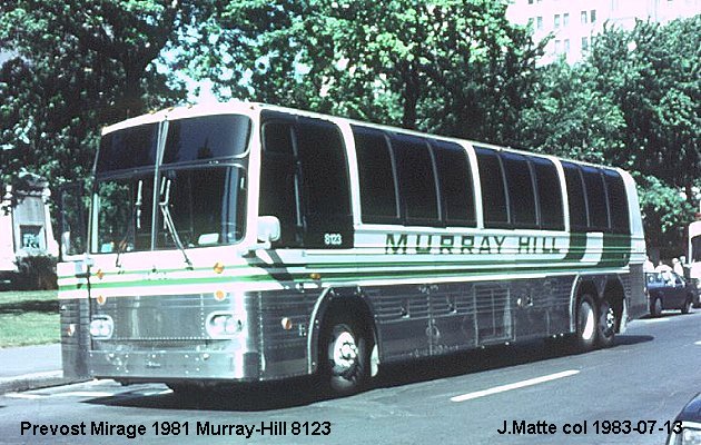 BUS/AUTOBUS: Prevost Le Mirage 1981 Murray Hill