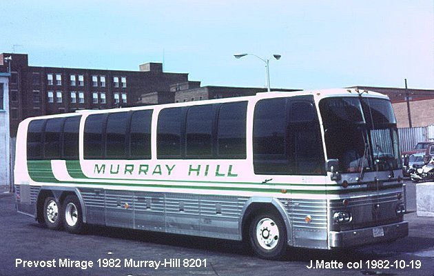 BUS/AUTOBUS: Prevost Le Mirage 1982 Murray Hill