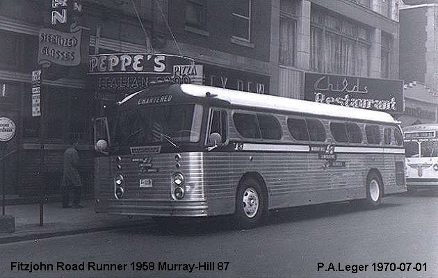 BUS/AUTOBUS: Fitzjohn RoadRunner 1956 Murray Hill