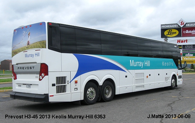 BUS/AUTOBUS: Prevost H3-45 2014 Murray Hill