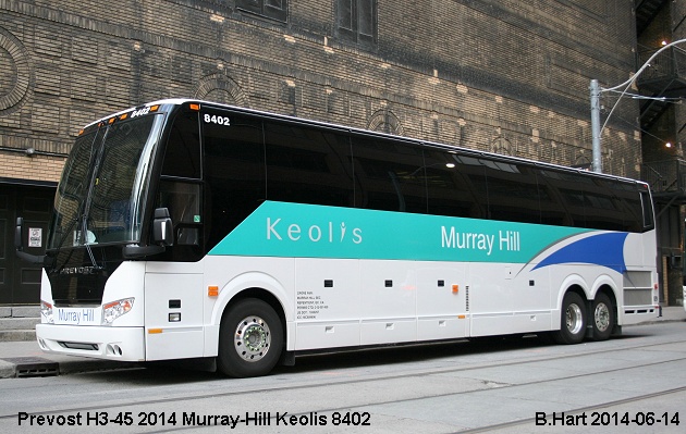 BUS/AUTOBUS: Prevost H3-45 2014 Murray-Hill Keolis