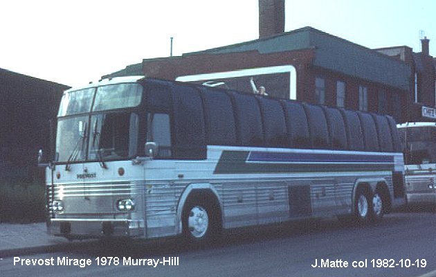 BUS/AUTOBUS: Prevost Mirage 1978 Murray Hill