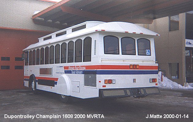 BUS/AUTOBUS: Dupontrolley Champlain 1608 2000 Merimac Valley Transit