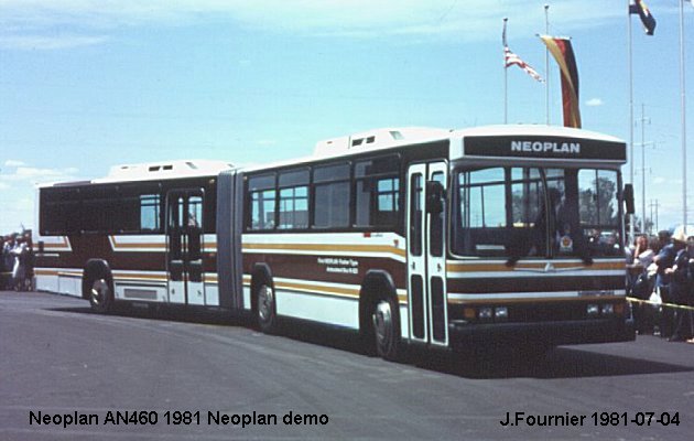 BUS/AUTOBUS: Neoplan AN 460 1981 Neoplan