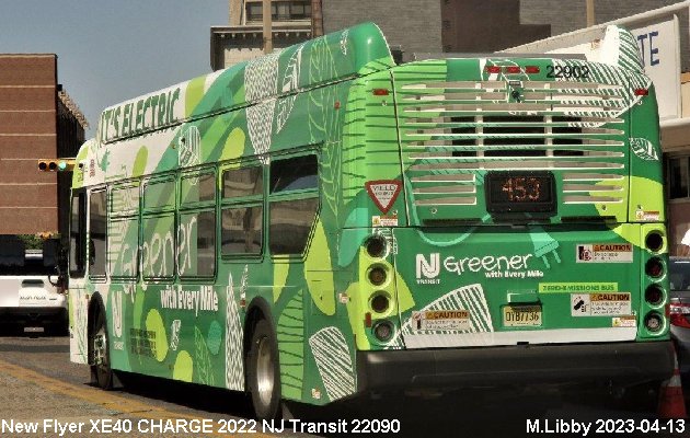 BUS/AUTOBUS: New Flyer XE 40 CHARGE 2022 N.J.Transit