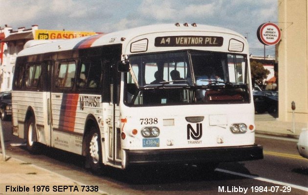 BUS/AUTOBUS: Flxible urban 1976 NJ Transit