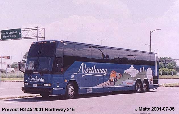 BUS/AUTOBUS: Prevost H3-45 2001 Northway