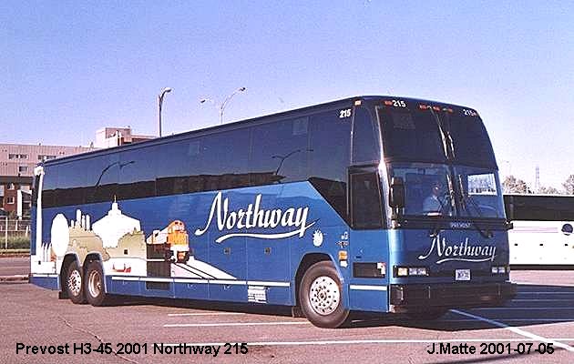 BUS/AUTOBUS: Prevost H3-45 2001 Northway