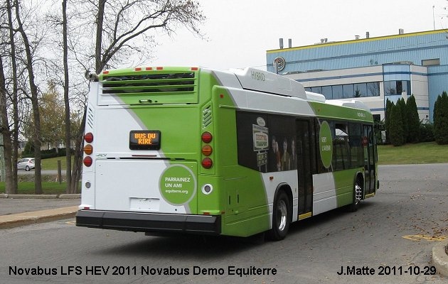 BUS/AUTOBUS: Novabus HEV 2011 Novabus