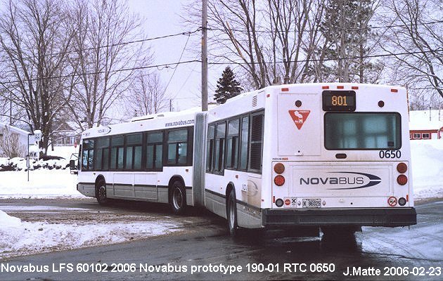 BUS/AUTOBUS: Novabus LFS 60102 2006 Novabus