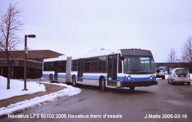 BUS/AUTOBUS: Novabus LFS60102 2005 Novabus