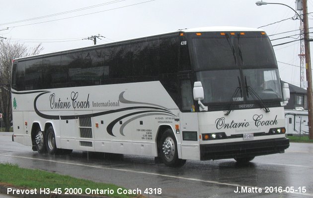 BUS/AUTOBUS: Prevost H3-45 2000 Ontario Coach