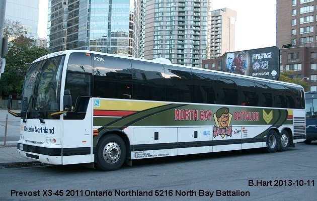 BUS/AUTOBUS: Prevost X3-45 2011 Ontario Northland