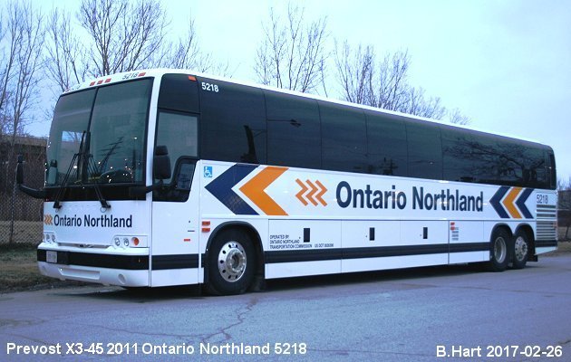 BUS/AUTOBUS: Pontiac X3-45 2011 Ontario Northland