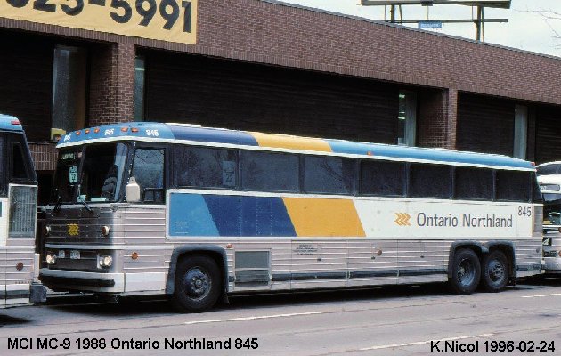 BUS/AUTOBUS: MCI MC-9 1988 Ontario Northland
