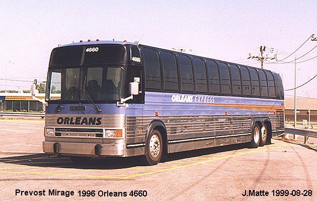 BUS/AUTOBUS: Prevost Mirage 1996 Orleans