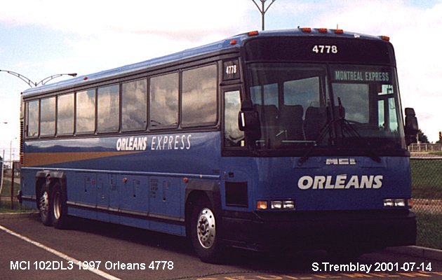 BUS/AUTOBUS: MCI MC 102 DL 3 1997 Orleans