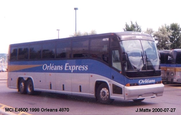 BUS/AUTOBUS: MCI E 4500 1998 Orleans