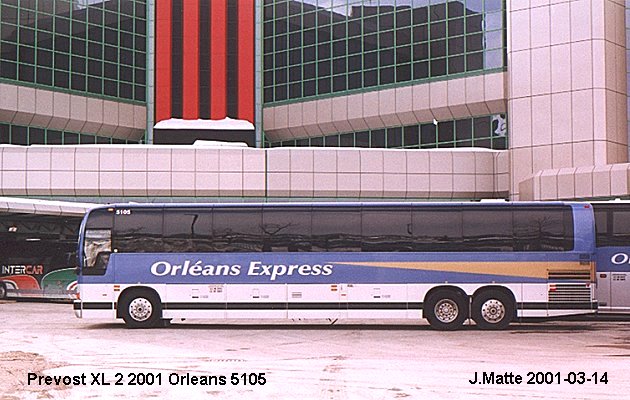 BUS/AUTOBUS: Prevost XL-2 2001 Orleans
