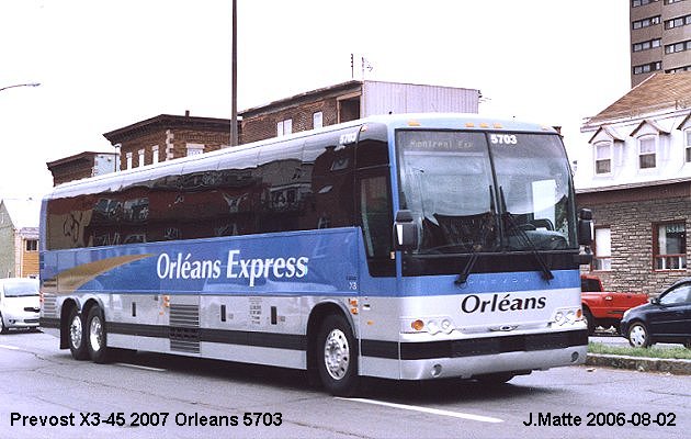 BUS/AUTOBUS: Prevost X3-45 2007 Orleans