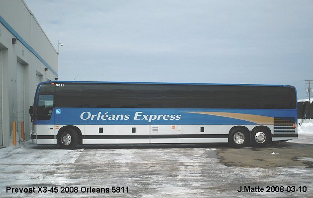 BUS/AUTOBUS: Prevost X3-45 2008 Orleans
