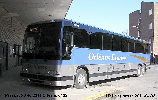 BUS/AUTOBUS: Prevost X3-45 2011 Orleans
