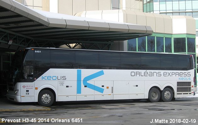 BUS/AUTOBUS: Prevost H3-45 2014 Orleans