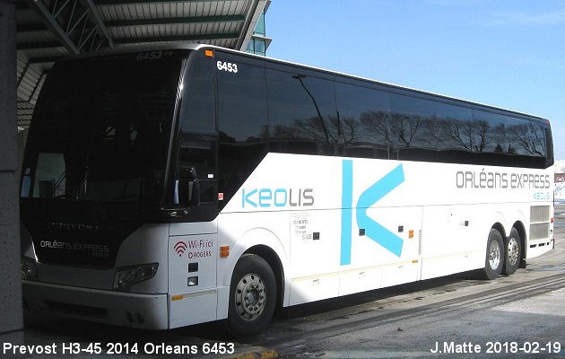 BUS/AUTOBUS: Prevost H3-45 2014 Orleans