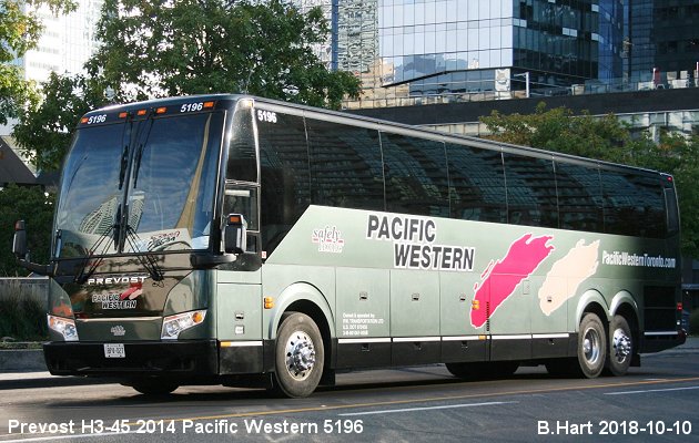 BUS/AUTOBUS: Prevost H3-45 2014 Pacific Western