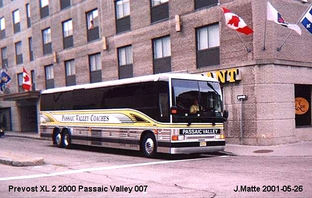 BUS/AUTOBUS: Prevost XL-2 2000 Passaic Valley Coaches