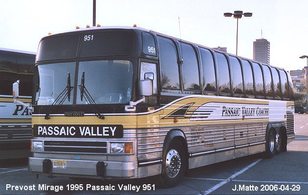BUS/AUTOBUS: Prevost Mirage 1995 Passaic Valley Coaches