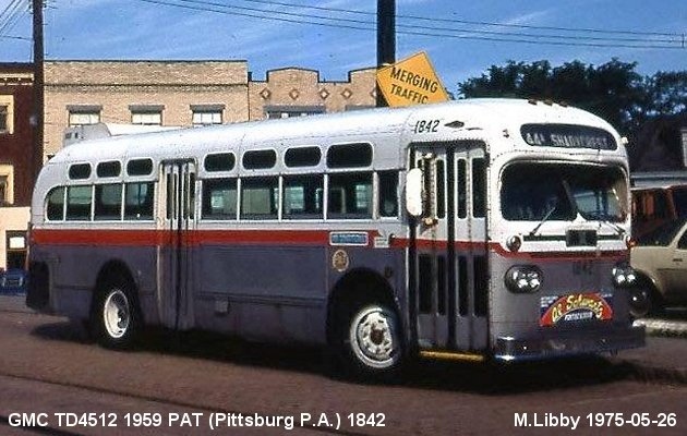 BUS/AUTOBUS: GMC TD 4512 1959 PAT Pittsburg P.A.