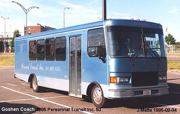 BUS/AUTOBUS: Goshen Coach 1995 Personnal Transit