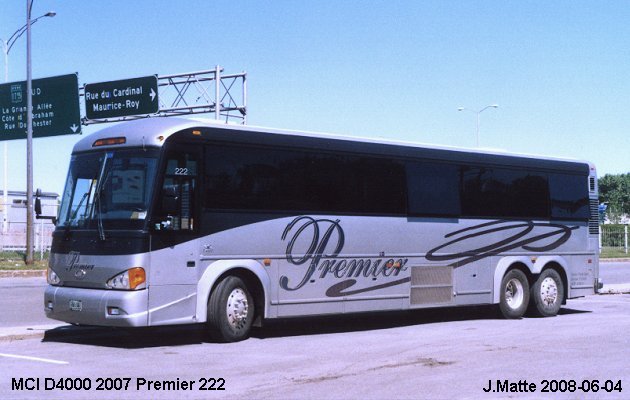 BUS/AUTOBUS: MCI D4000 2007 Premier