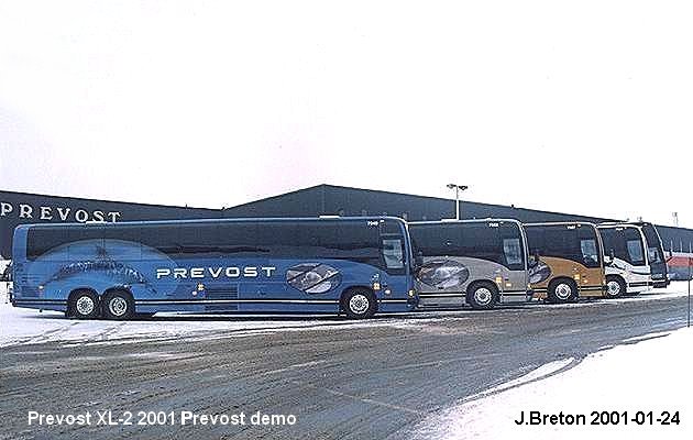 BUS/AUTOBUS: Prevost XL-2 2001 Prevost Demo