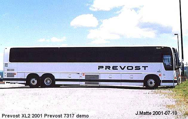 BUS/AUTOBUS: Prevost XL-2 2001 Prevost