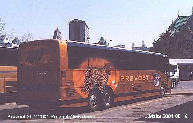 BUS/AUTOBUS: Prevost XL 2 2001 Prevost