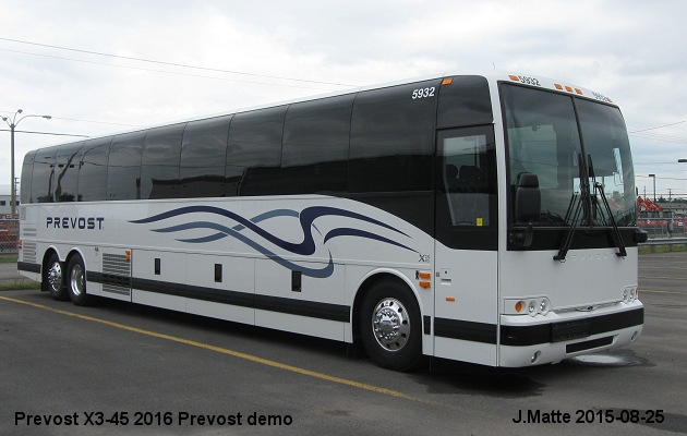 BUS/AUTOBUS: Prevost X3-45 2016 Prevost Car