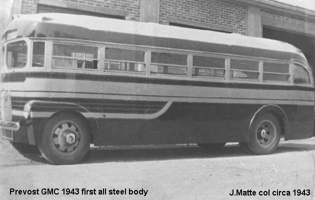 BUS/AUTOBUS: Prevost Coach 1943 Prevost Demo.