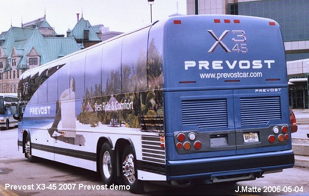 BUS/AUTOBUS: Prevost X3-45 2007 Prevost