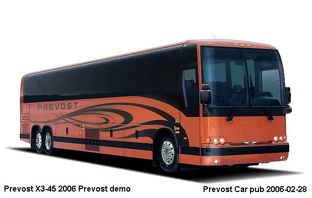 BUS/AUTOBUS: Prevost X3-45 2006 Prevost