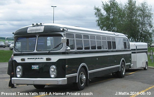 BUS/AUTOBUS: Prevost Terra-Yath 1951 Prive-Hamer