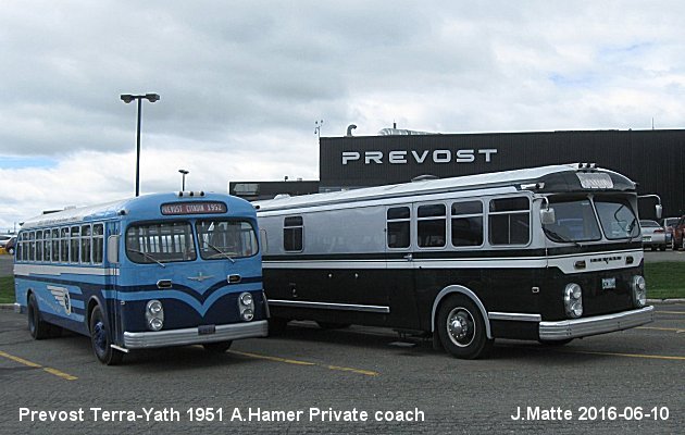 BUS/AUTOBUS: Prevost Terra-Yath 1951 Prive-Hamer