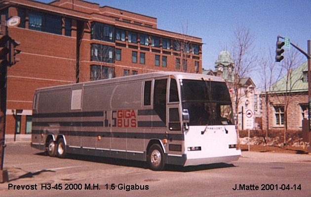 BUS/AUTOBUS: Prevost H3-45 2000 Gigabus
