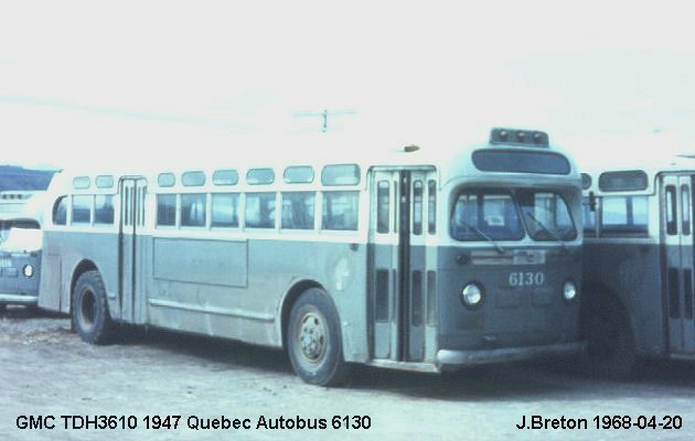 BUS/AUTOBUS: GMC TDH 3610 1947 Quebec Autobus
